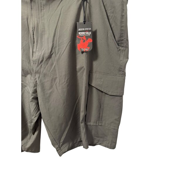 Beverly Hills Polo Club Mens Modern Stretch Utility Gray Shorts Sz 48. NWT - Picture 2 of 11